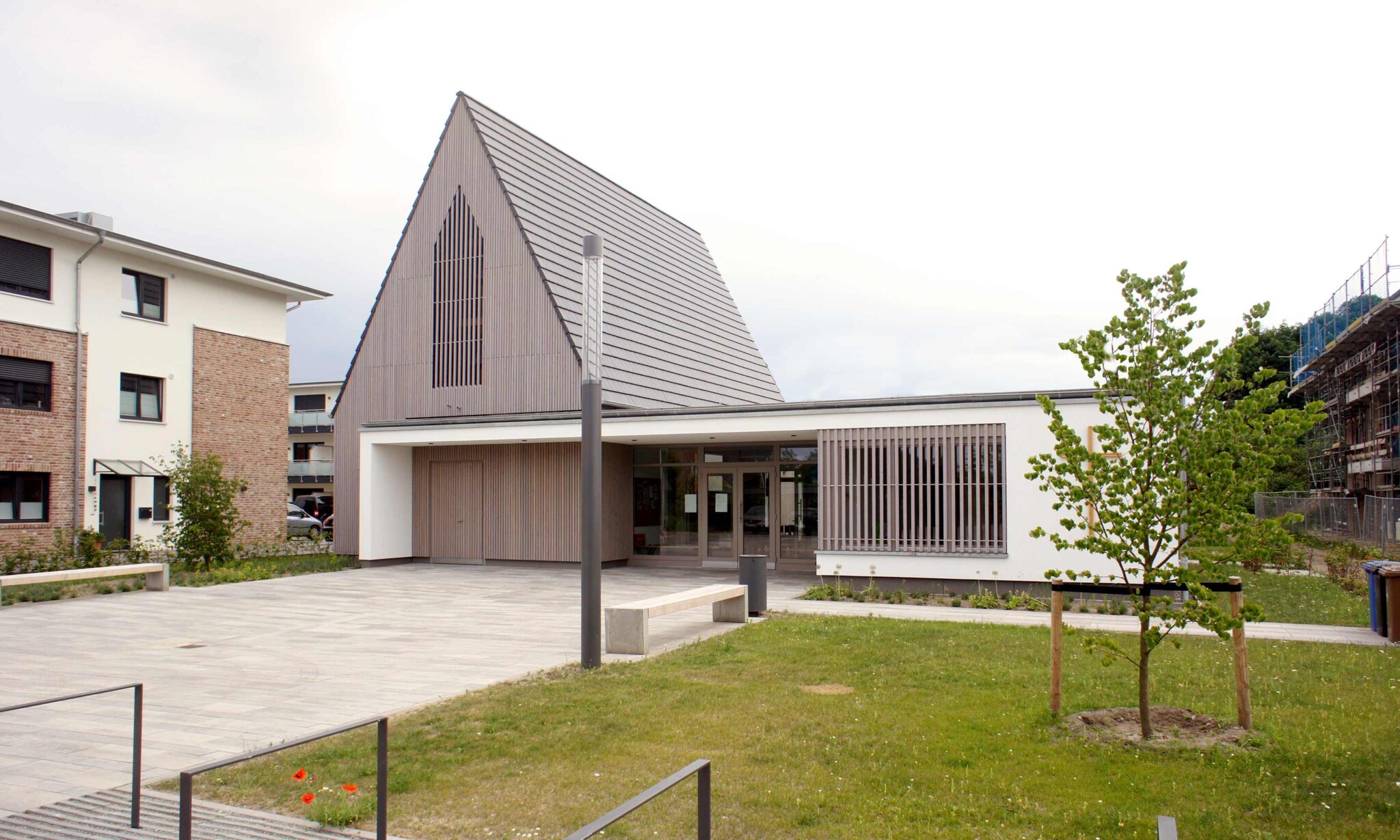 Gesamtansicht Neubau Kirchliches Gemeinedzentrum Hasloh